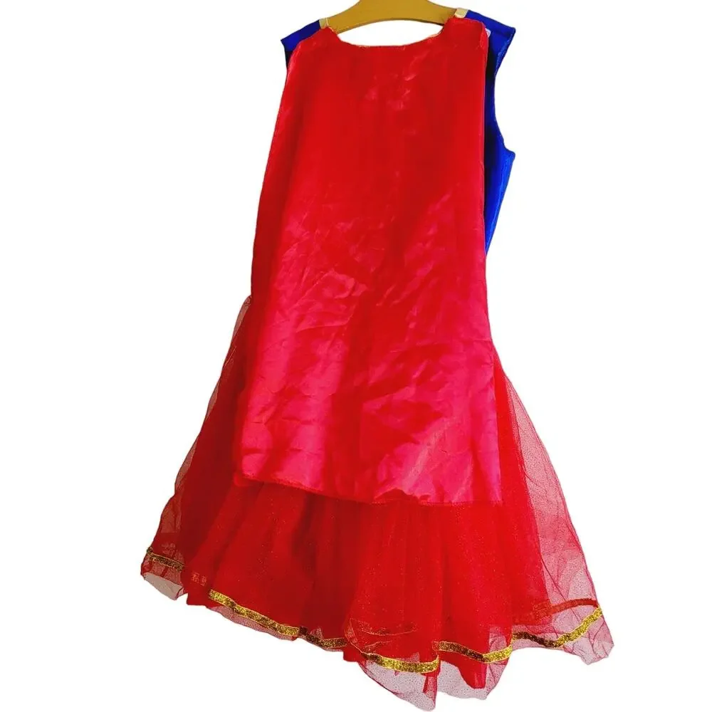 Large Supergirl costume removable cape